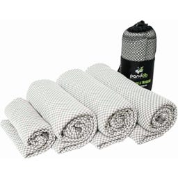 Serviette de Voyage en Fibre de Charbon Actif de Bambou, 200 x 80 cm - Gris