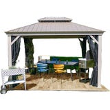 Pavillon Messina 10x12 champagner 3,6 x 3 m