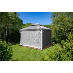 Vorhang-Set passend zu Messina 12x16 champagner - 1 Stk