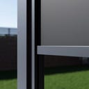 Outdoor Seitenteil für Pergola Grand Tuscan 14 Grau - 1 Stk