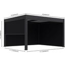 Outdoor Seitenteil für Pergola Grand Tuscan 14 Grau - 1 Stk