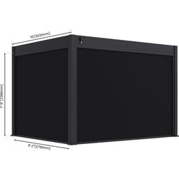 Outdoor Seitenteil für Pergola Grand Tuscan 10 Grau - 1 Stk