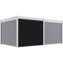 Outdoor Seitenteil für Pergola Grand Tuscan 10 Grau - 1 Stk