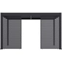 Outdoor Lamellen Sichtschutz für Pergola Grand Tuscan 14 / 135 x 234 cm Grau - 1 Stk