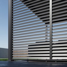 Outdoor Lamellen Sichtschutz für Pergola Grand Tuscan 14 / 135 x 234 cm Grau - 1 Stk