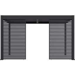 Outdoor Lamellen Sichtschutz für Pergola Grand Tuscan 10 / 94 x 234 cm Grau