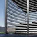 Outdoor Lamellen Sichtschutz für Pergola Grand Tuscan 10 / 94 x 234 cm Grau