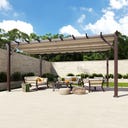 Paragon Outdoor Florenz Gazebo 505 x 350 cm - Cocoa brown