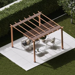 Paragon Outdoor Pavillon Florida 350 x 350 cm - Holzoptik