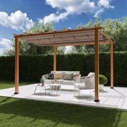 Paragon Outdoor Pavillon Florida 350 x 350 cm - Holzoptik