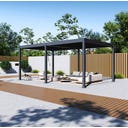 Pergola Grand Tuscan 1220 | inkl. Lamellendach 370 x 599 cm Anthrazit - 1 Stk