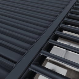 Pergola Grand Tuscan 1214 | inkl. Lamellendach 433 x 370 cm Anthrazit