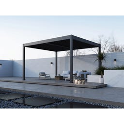 Pergola Grand Tuscan 1214 | inkl. Lamellendach 433 x 370 cm Anthrazit