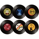 Winkee Vinyl Rock Untersetzer - 1 Stk