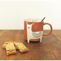 Winkee Cute Animal Kaffemugg - Lama