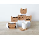 Winkee Cat Family Korkuntersetzer - 1 Stk