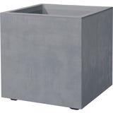 Pot "Quadro Millenium" avec R&eacute;servoir d'Eau - Gris cendr&eacute;