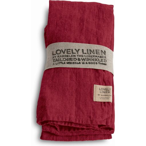 Lovely Linen Napkins - Set of 4 - Cabernet