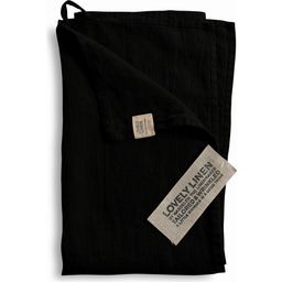 Lovely Linen Handduk - Black