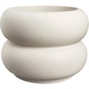 elho amber roll Planter, low 60 cm - linen white