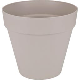 Pot de Fleurs loft urban Rond avec Roulettes 50 cm - gris chaud