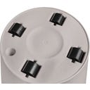 Pot de Fleurs loft urban Rond avec Roulettes 50 cm - gris chaud