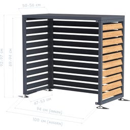 Westmann Verkleidung Wärmepumpe Boxa Holzoptik - S
