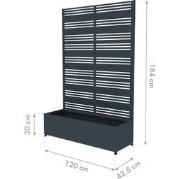 Westmann Pflanzkasten mit Rankgitter Dekora 2