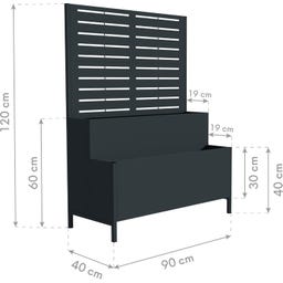 Westmann Pflanzkasten mit Rankgitter Dekora 5