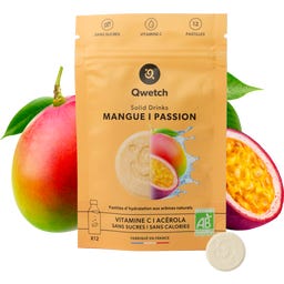 Solid Drinks - Organic Mango & Passion fruit - Vitamin C - 12 šum. tabl.