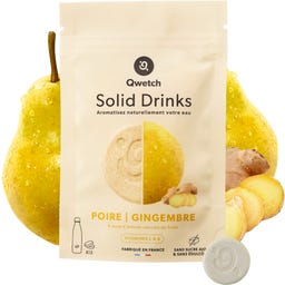 Solid Drinks - Pear & Ginger - Vitamins C & B - 12 šum. tabl.