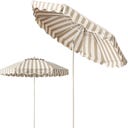 LIVLIG Ombrellone - Righe Beige/Bianco