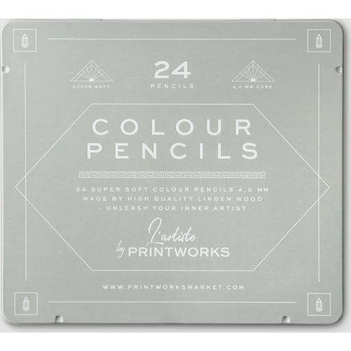 Printworks 24 Lápices de Colores - Clásico - 1 ud.