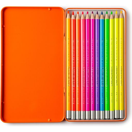 Printworks 12 Crayons de Couleur - Neon - 1 pcs