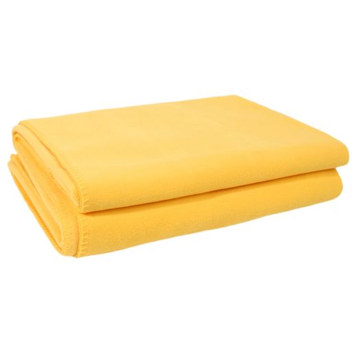 Zoeppritz Soft Fleece Blanket in Yellow Gold