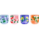 Mercato Della Frutta Espressobecher 4er-Set – Gemischte Früchte
