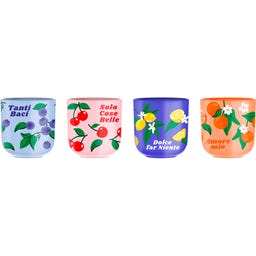 Mercato Della Frutta Espressobecher 4er-Set – Gemischte Früchte - 1 Set