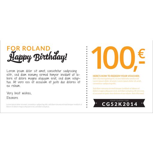 Interismo Nice Birthday - Gift Certificate - 