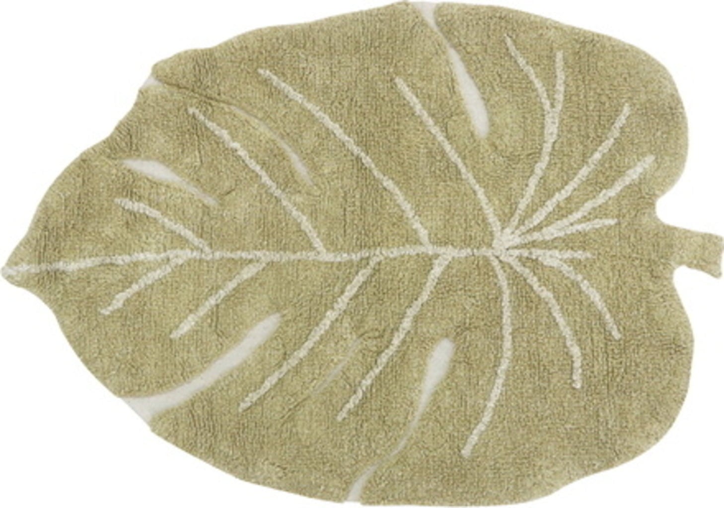 Lorena Canals Olive Mini Monstera Rug, 75x100 - 1 item