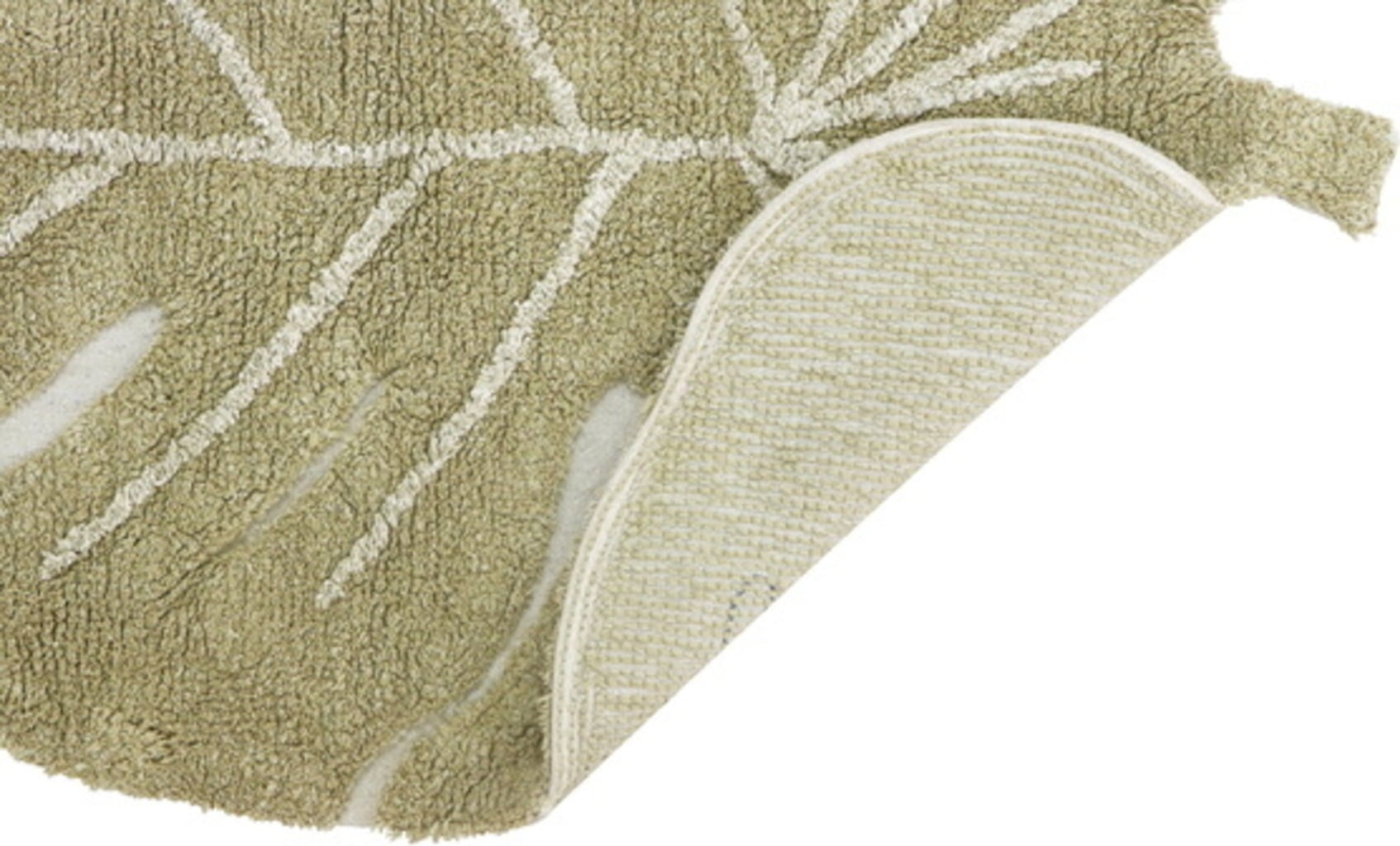 Lorena Canals Olive Mini Monstera Rug, 75x100 - 1 item