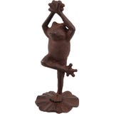 Milj&ouml;g&aring;rden Dekoracja ogrodowa Żaba "Yoga" z żeliwa