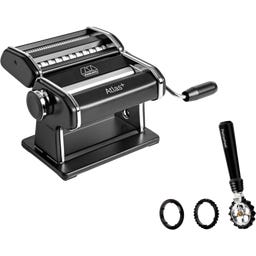 Marcato Nudelmaschine Atlas+ mit Pastawheel - Schwarz