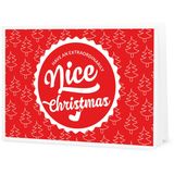 "Nice Christmas” Presentkort att skriva ut själv