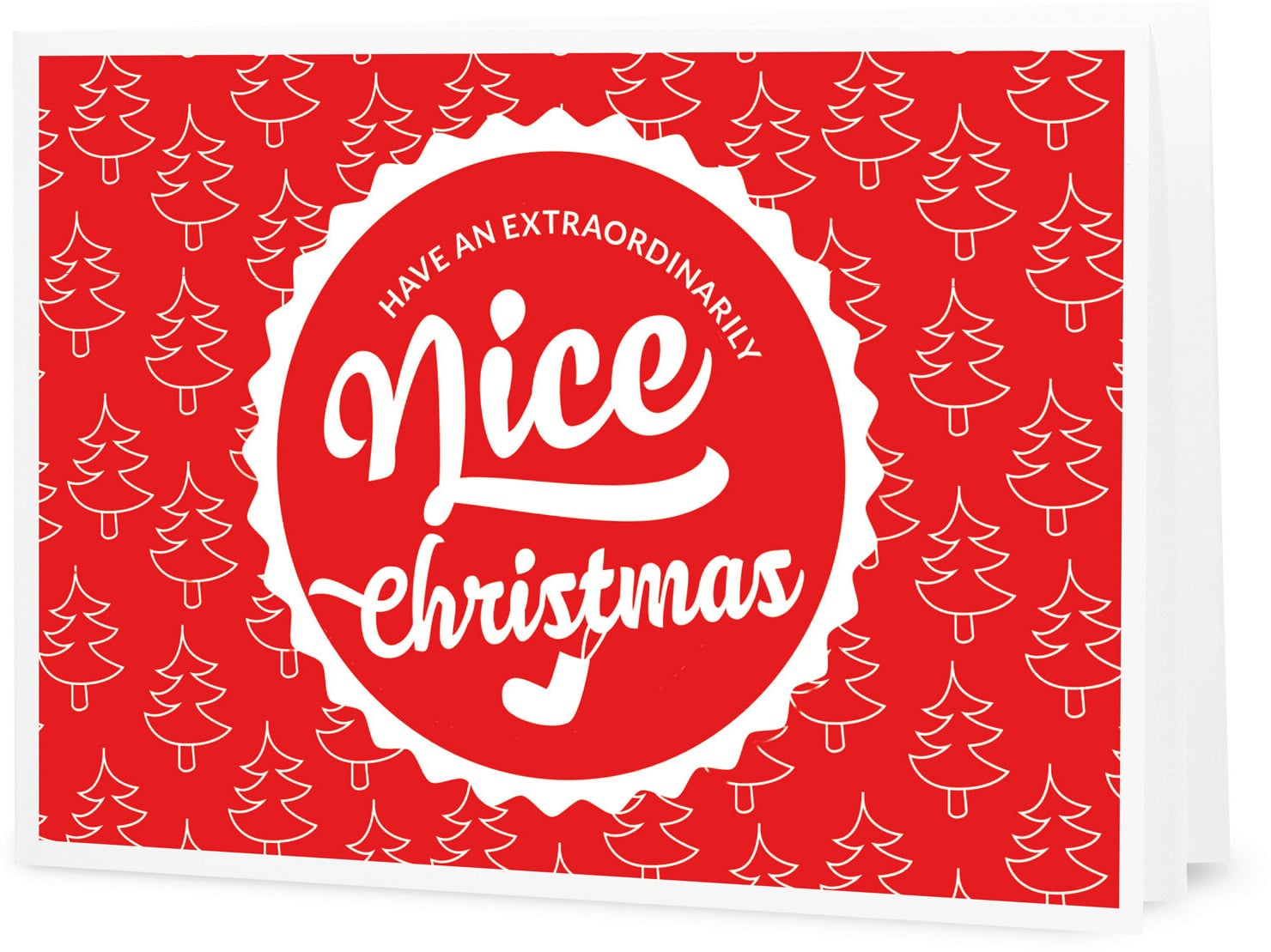"Nice Christmas" Gutschein zum Selberdrucken