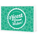 "Nicest Wishes" Presentkort att skriva ut själv