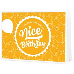 Interismo "Nice Birthday" darilni bon za tiskanje
