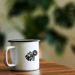 Emaille-Kaffeetasse – „Designlinie Natur“ - 1 Stk