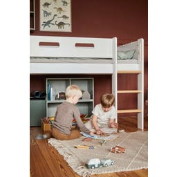 NOR Spielbett 120 cm mit senkrechter Leiter & Absturzsicherung - 1 Stk