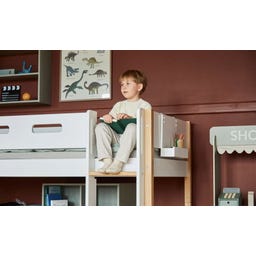 NOR Spielbett 120 cm mit Rutsche & Absturzsicherung - 1 Stk