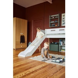 NOR Spielbett 120 cm mit Rutsche & Absturzsicherung - 1 Stk